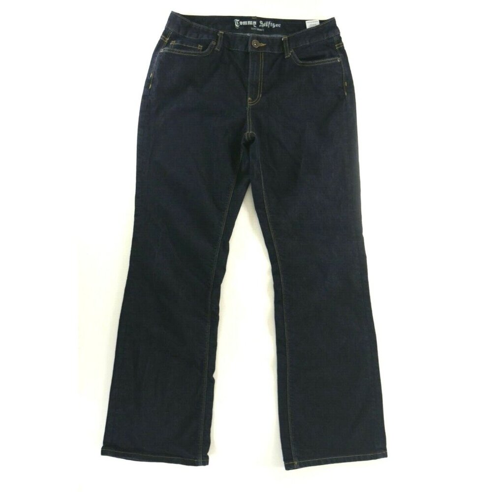Tommy Hilfiger Blue Denim Classic 5Pocket Boyfriend Bootcut Jeans Wms Size 32***